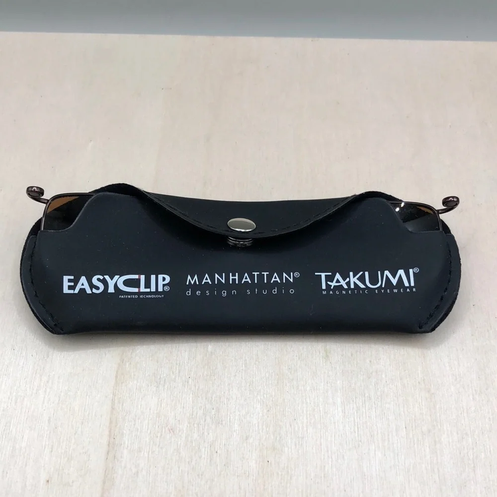 Takumi Clip On Sunglasses Easy Clip Manhattan Soft Case Model  PX903/10
